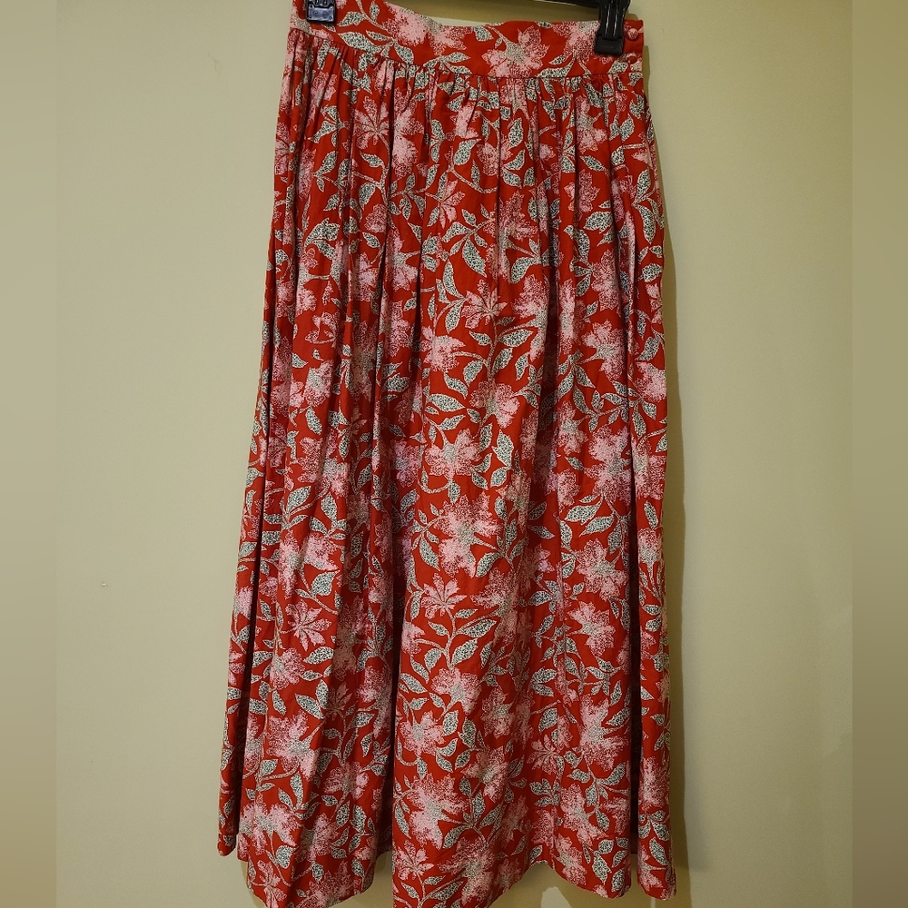 Amalfi Skirt Red Floral